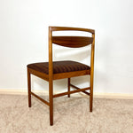 Load image into Gallery viewer, Pair of McIntosh Teak Dining Chairs — Brown Bouclé Upholstery
