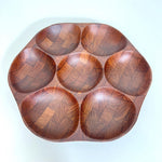 Load image into Gallery viewer, Vintage Teak Lazy Susan &amp; Cheese Board Set
