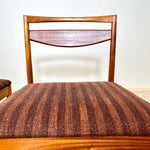 Load image into Gallery viewer, Pair of McIntosh Teak Dining Chairs — Brown Bouclé Upholstery
