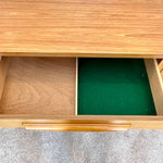 Load image into Gallery viewer, Stonehill Teak Sideboard — Three Drawers, Two Cupboards, Refinished Top
