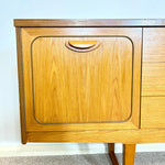 Load image into Gallery viewer, Stonehill Teak Sideboard — Three Drawers, Two Cupboards, Refinished Top
