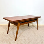 Load image into Gallery viewer, BC Møbler Danish Teak Elevator Table — Coffee Table to Dining Table
