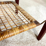 Load image into Gallery viewer, Møbelintarsia Danish Teak Coffee Table — Cane Magazine Rack
