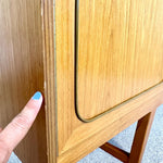Load image into Gallery viewer, Stonehill Teak Sideboard — Three Drawers, Two Cupboards, Refinished Top
