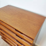 Load image into Gallery viewer, Vintage Avalon Teak Chest of Drawers, Mid Century Modern Retro Tallboy Drawers
