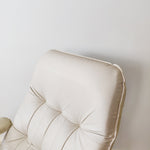 Load image into Gallery viewer, Mid Century Danish Leather Swivel Chair with foot stool by Unico,
