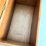 Load image into Gallery viewer, Mid Century Large Blanket Box, Vintage Wicker Storage Ottoman
