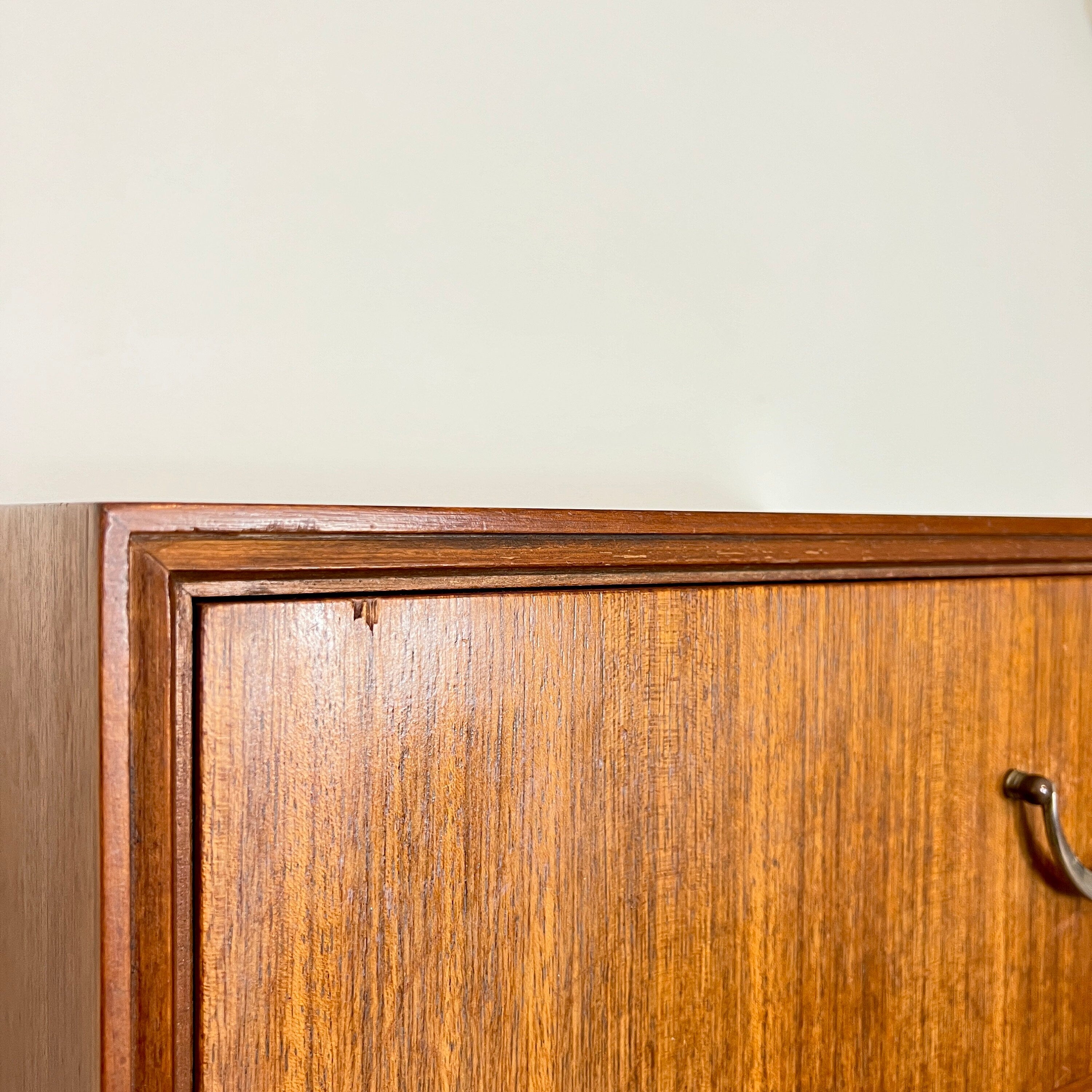 Mid Century Tallboy by Meredew, Teak Chest of Drawers
