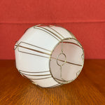 Load image into Gallery viewer, 50s 60s Vintage Plastic Lamp Shade with Gold details
