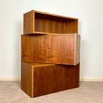 Load image into Gallery viewer, Mid Century PS System Teak Shelving Unit, Cado Storage Drinks Cabinet
