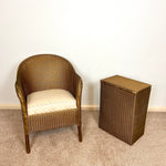 Load image into Gallery viewer, Original Lloyd Loom Lusty Chair and Laundry Basket GOLD
