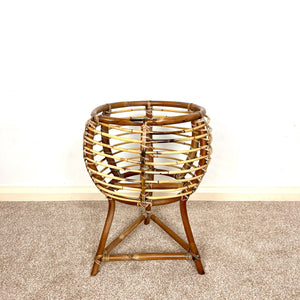 Vintage Albini Style  Bamboo Plant Stand 70s