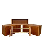 Load image into Gallery viewer, Mid Century PS System Teak Shelving Unit, Cado Storage Drinks Cabinet
