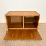 Load image into Gallery viewer, Mid Century PS System Teak Shelving Unit, Cado Storage Drinks Cabinet
