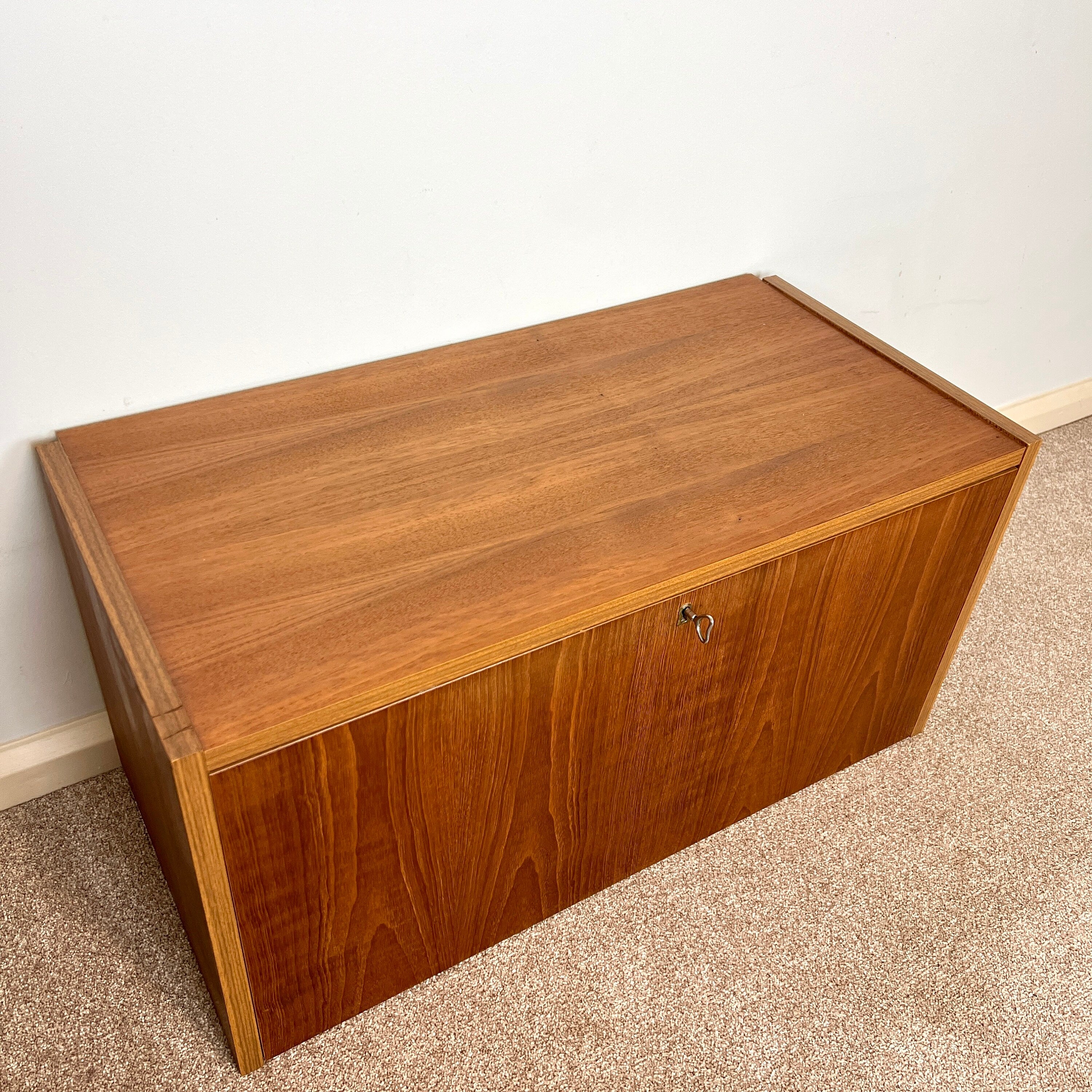 Mid Century PS System Teak Shelving Unit, Cado Storage Drinks Cabinet