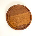 Load image into Gallery viewer, Mid Century Danish Teak Cheese Board Plate with dome lid
