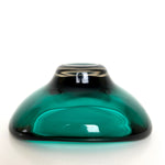 Load image into Gallery viewer, Vintage Green Murano  Style Glass Bowl - Mid Century Retro Glass Dish Ashtray
