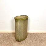 Load image into Gallery viewer, Lloyd Loom Vintage Yellow  Laundry Linen Basket , Bedside table 1930s
