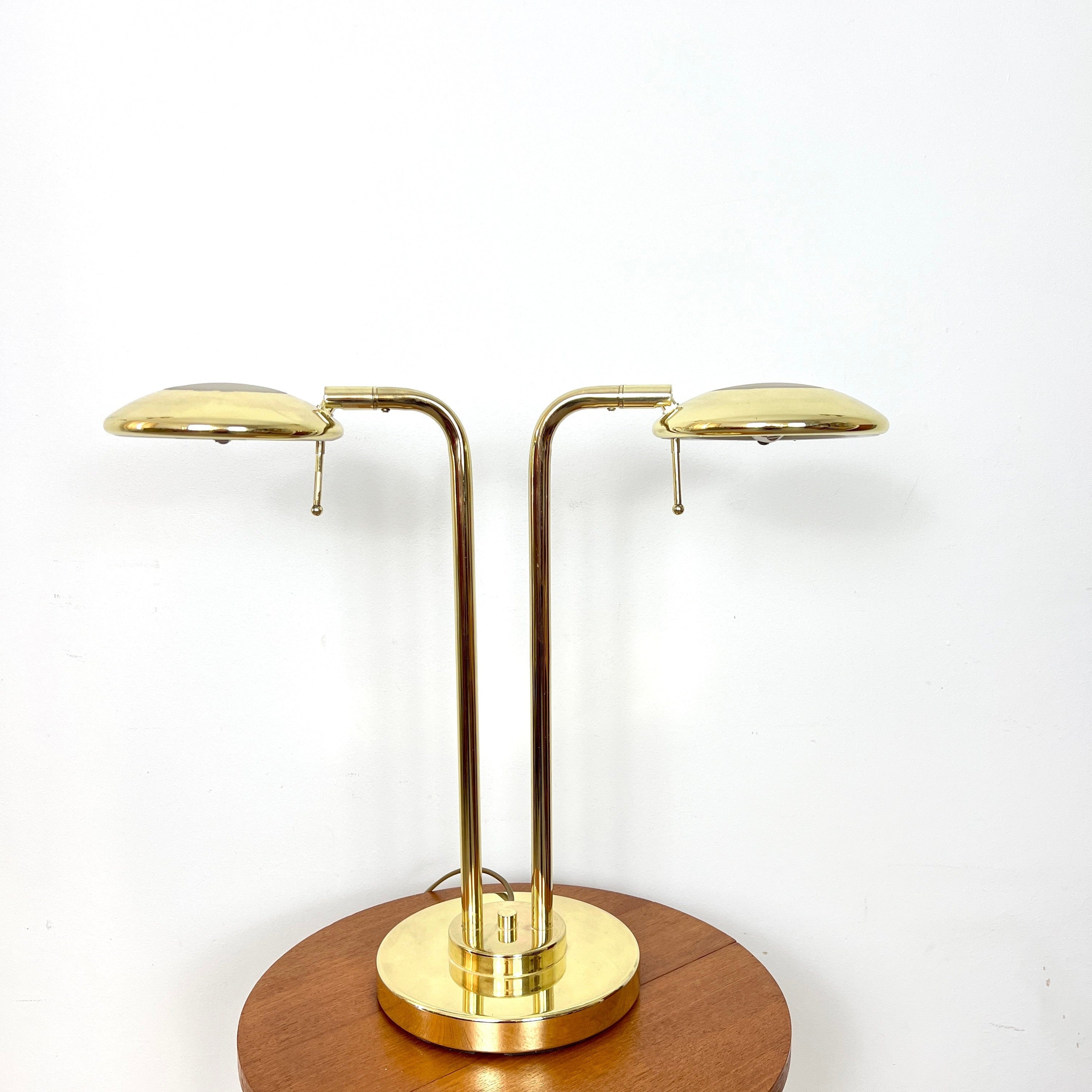 Jan des Bouvrie Vintage Brass Dimmable Table Lamp