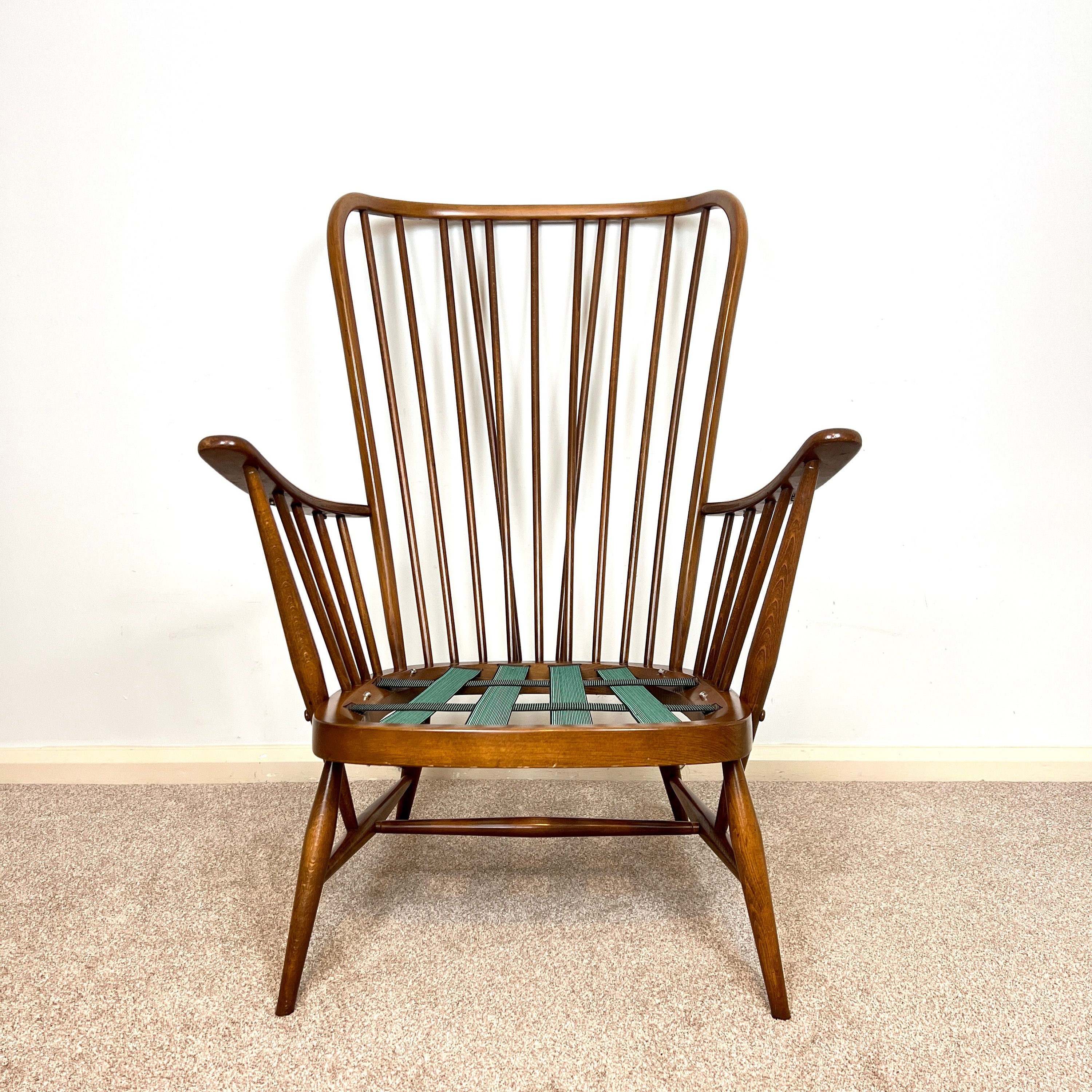 Vintage Ercol  Evergreen High back Accent Chair, Armchair