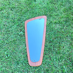 Load image into Gallery viewer, Mid Century Asymmetric Triangular Teak Wall Mirror
