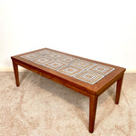 Load image into Gallery viewer, Mid-Century Tiled Top Teak Coffee Table
