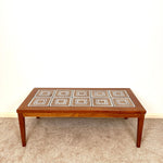 Load image into Gallery viewer, Mid-Century Tiled Top Teak Coffee Table
