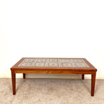 Load image into Gallery viewer, Mid-Century Tiled Top Teak Coffee Table
