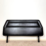 Load image into Gallery viewer, Vintage Black Faux Leather Double Headboard
