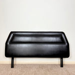 Load image into Gallery viewer, Vintage Black Faux Leather Double Headboard
