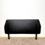 Load image into Gallery viewer, Vintage Black Faux Leather Double Headboard
