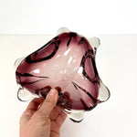 Load image into Gallery viewer, Mid Century Murano Purple Glass Bowl - Amethyst Ashtray
