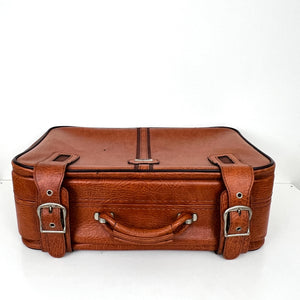 Vintage Antler Luggage Mid Century Travel Case Prop Faux Leather Sto