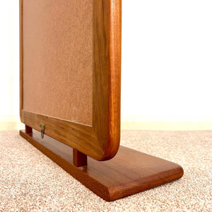 2 x Mid Century Danish Large Teak Mirror, Vintage Tall Dressing  Mirror MCM 95 cm