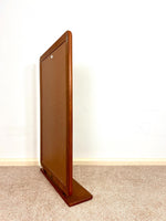 Load image into Gallery viewer, 2 x Mid Century Danish Large Teak Mirror, Vintage Tall Dressing  Mirror MCM 95 cm
