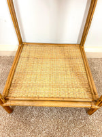 Load image into Gallery viewer, Vintage Rattan Bamboo Bedside Table, Boho Retro
