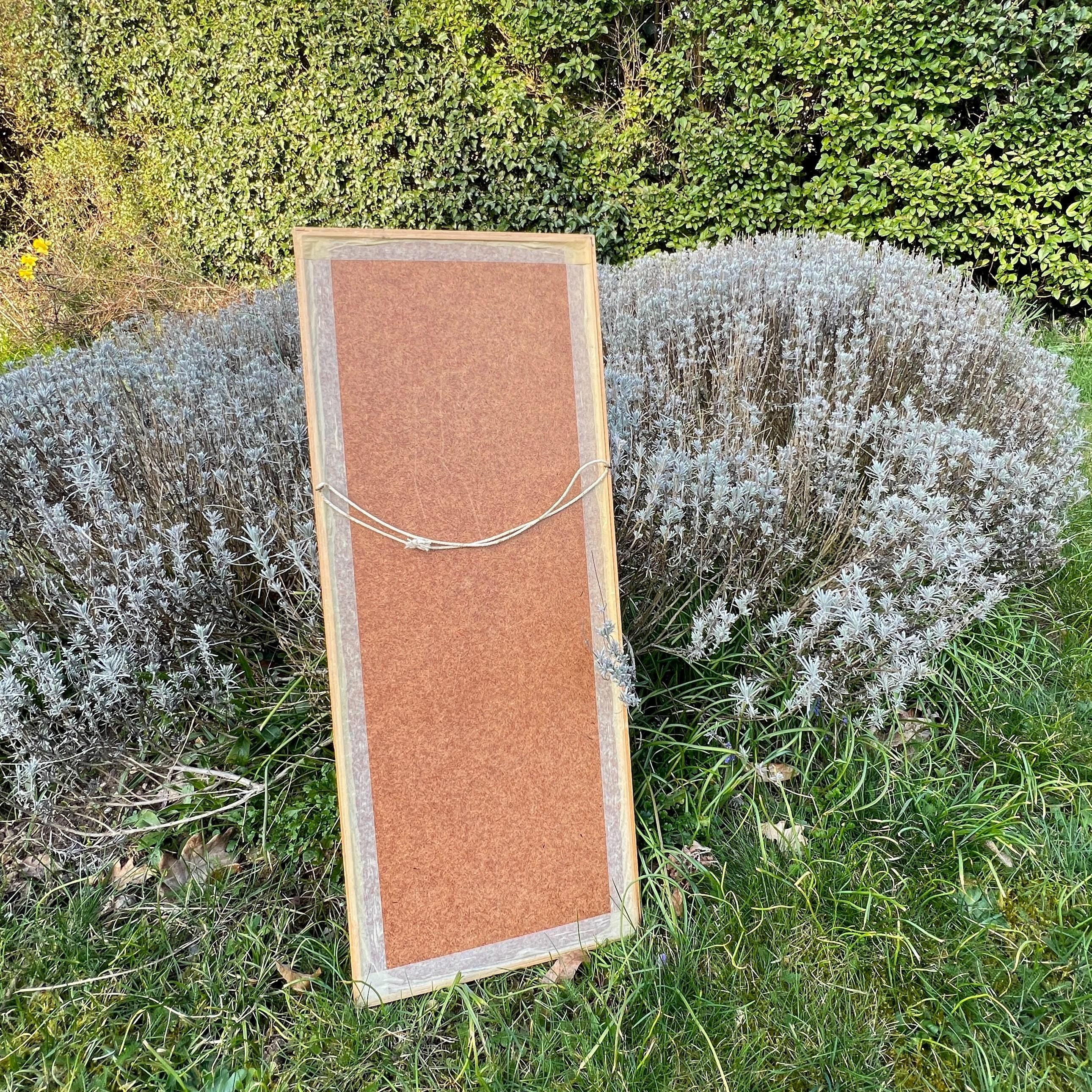 Mid Century Boho Faux Bamboo Wall Mirror