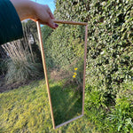 Load image into Gallery viewer, Mid Century Boho Faux Bamboo Wall Mirror
