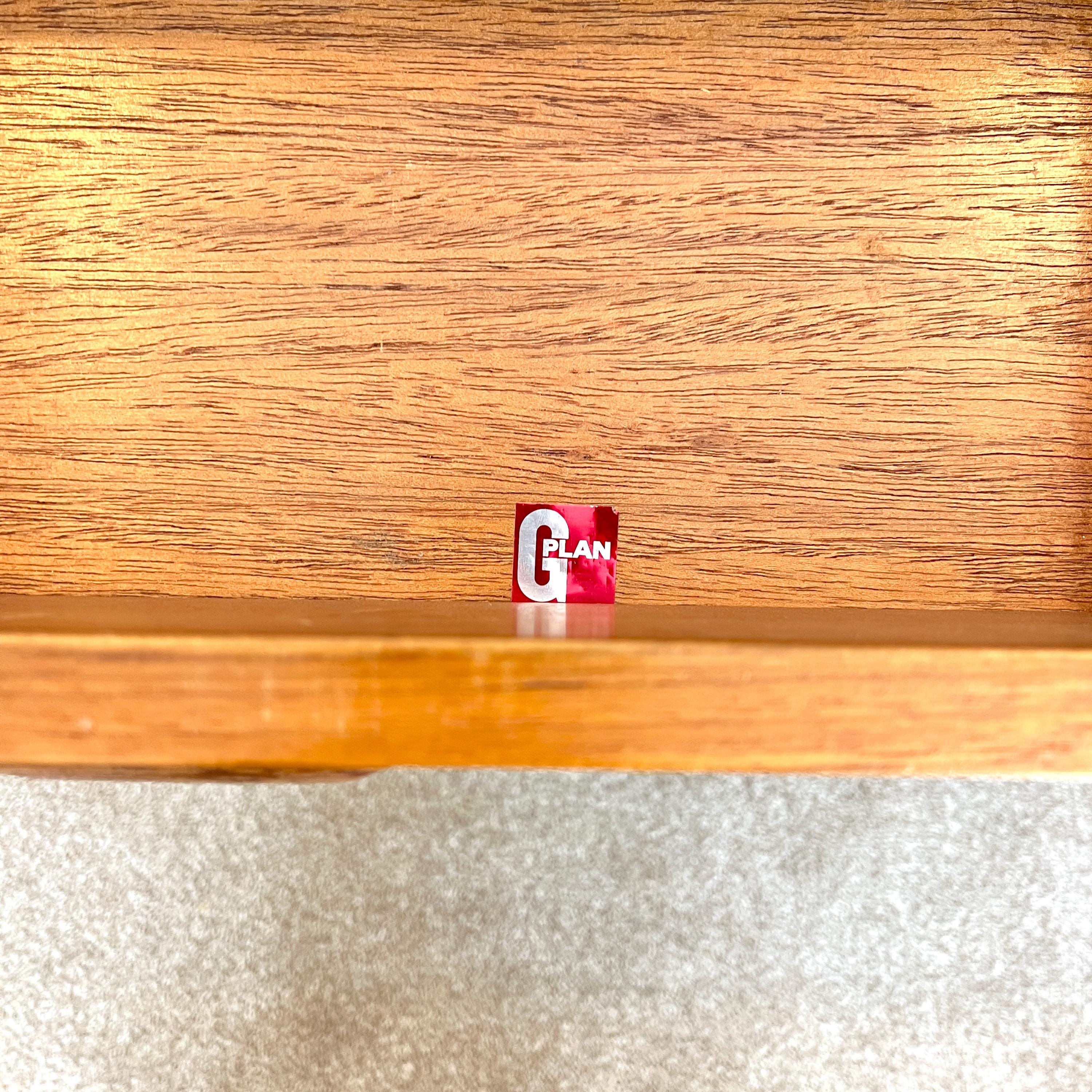 G Plan Oak Chest of Drawers, Mid Century 1960s