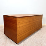 Load image into Gallery viewer, Vintage  Wooden Teak Blanket Box, Ottoman Storage Chest
