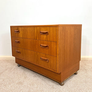 G Plan Oak Chest of Drawers, Mid Century 1960s