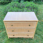 Load image into Gallery viewer, Vintage Bamboo Rattan Wicker Chest of Drawers, Dresser,  Bohemian Retro
