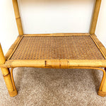 Load image into Gallery viewer, A Pair of Vintage Bamboo Rattan Bedside tables
