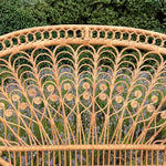 Load image into Gallery viewer, Vintage Bamboo Rattan Headboard Cane Double size 4ft 6
