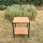 Load image into Gallery viewer, MCM Mid Century Vintage Teak Effect Drinks Cocktail Trolley, Office Trolley
