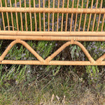 Load image into Gallery viewer, Vintage Bamboo Rattan Headboard Cane Double size 4ft 6
