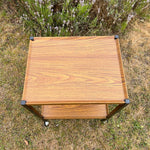 Load image into Gallery viewer, MCM Mid Century Vintage Teak Effect Drinks Cocktail Trolley, Office Trolley
