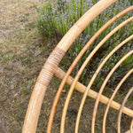 Load image into Gallery viewer, Vintage Bamboo Papasan Chair, Mid Century Cane Moon Lounge Easy Chair, Boho Tiki Retro
