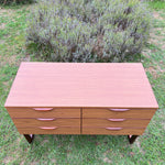 Load image into Gallery viewer, Mid Century Teak Effect Sideboard with Drawers
