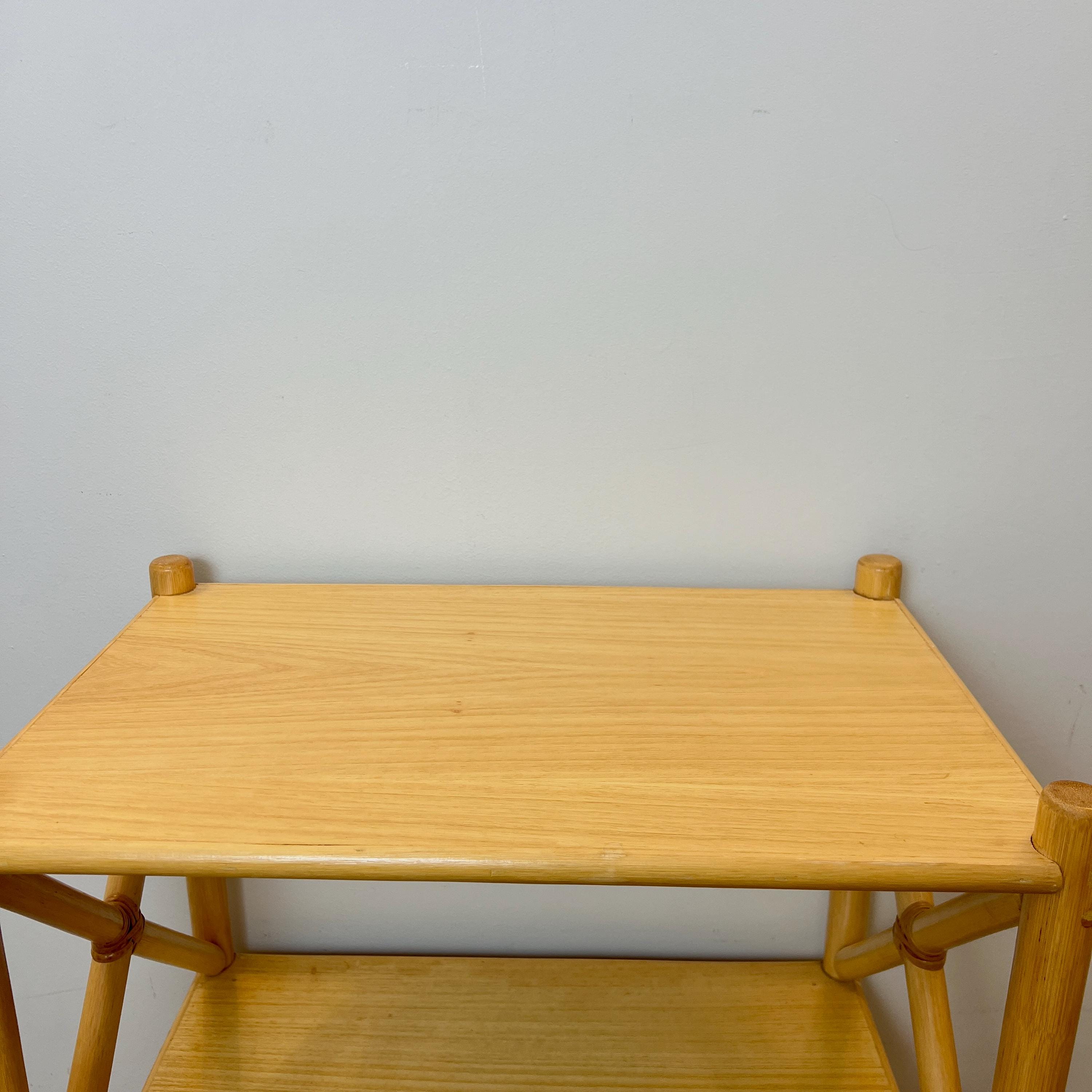 Angraves Bamboo Rattan Shelving Unit, Vintage Boho Bookshelf Cupboard